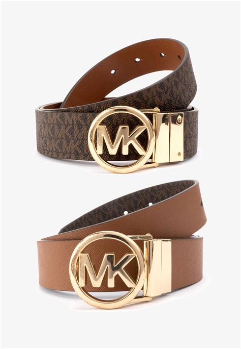 michael kors riem bruin|MICHAEL Michael Kors LOGO BELT .